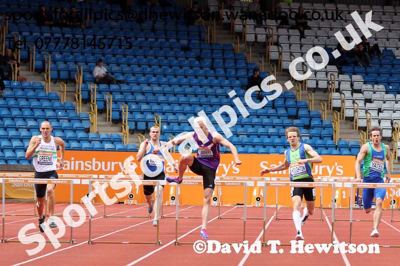 Mens 400 metres hurdles, Sainsbury's British Champs, Alexander Stadium, Birmingham. Photo: David T. Hewitson/Sprts for All Pics